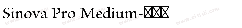 Sinova Pro Medium字体转换
